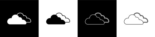 将云图标设置为黑白隔离图片下载