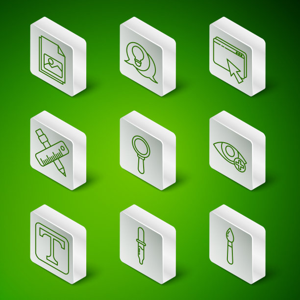 布景线油漆刷移液管画风景图片下载