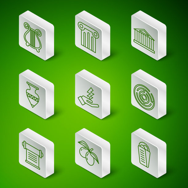 套线皮塔饼希腊橄榄枝古图片下载