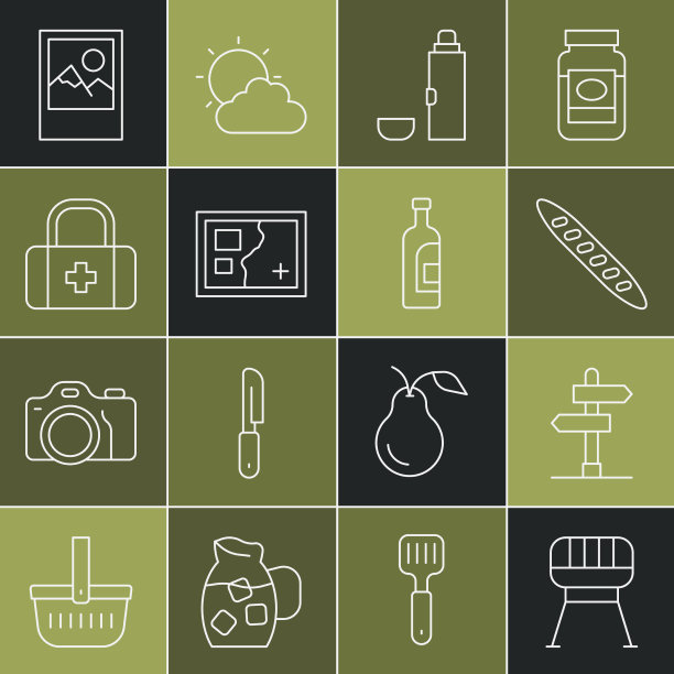 设行烧烤烧烤路交通标志法语图片下载