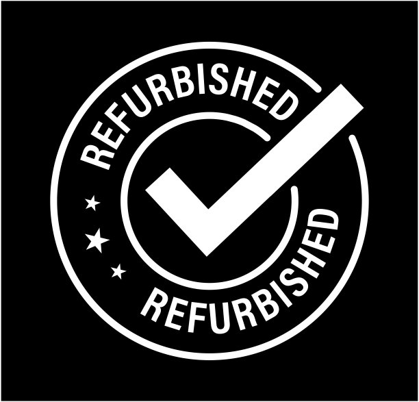 翻新的矢量图标与标记隔离在黑暗的背景。白色图片下载