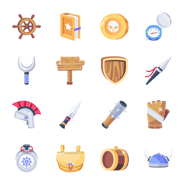 战斗配件2D图标包图片下载