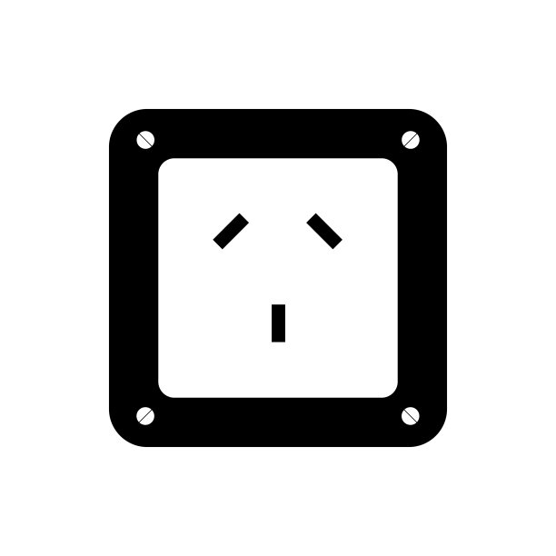 插座插头图标隔离矢量，轮廓矢量图片下载