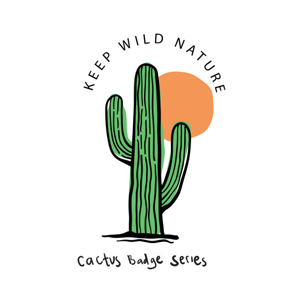 矢量插图仙人掌，沙漠主题矢量艺术品t恤印刷，海报和其他用途。图片下载