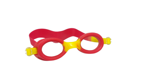 白色背景上的儿童护目镜图片下载