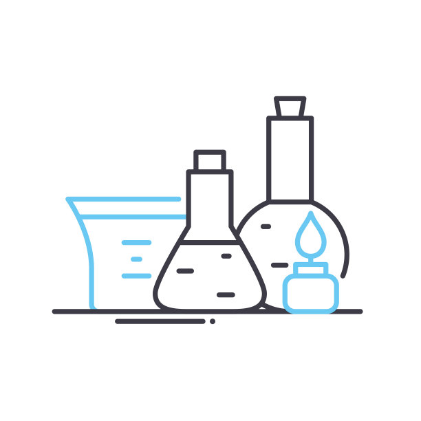 化工设备线图标，轮廓符号，矢量插图，概念符号图片下载