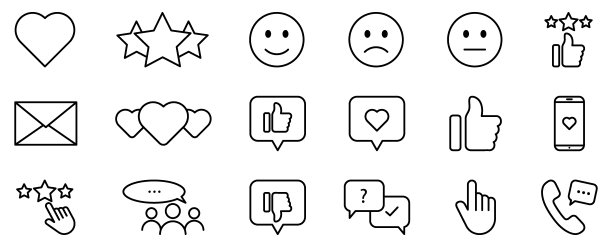 反馈线图标集图片下载