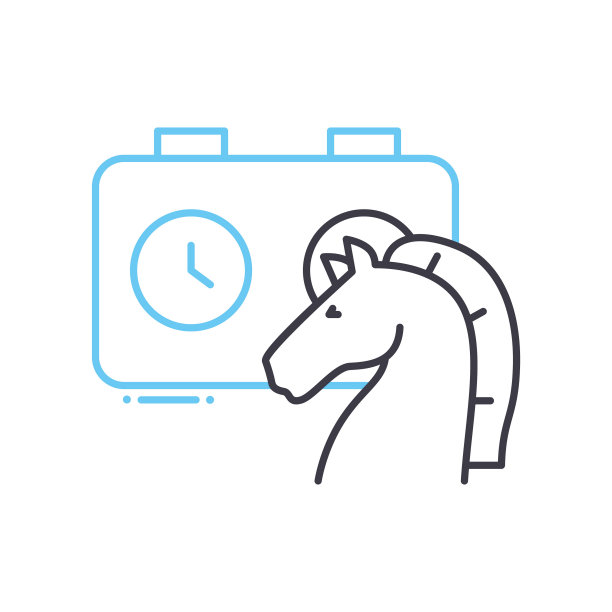 国际象棋线图标，轮廓符号，矢量插图，概念符号图片下载