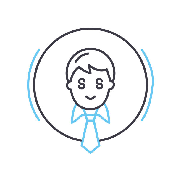 现金焦点线图标，轮廓符号，矢量插图，概念符号图片下载