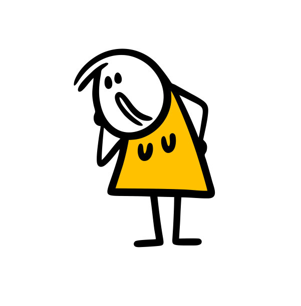 悲伤的简笔画母亲妇女在抑郁的情绪思考。图片下载