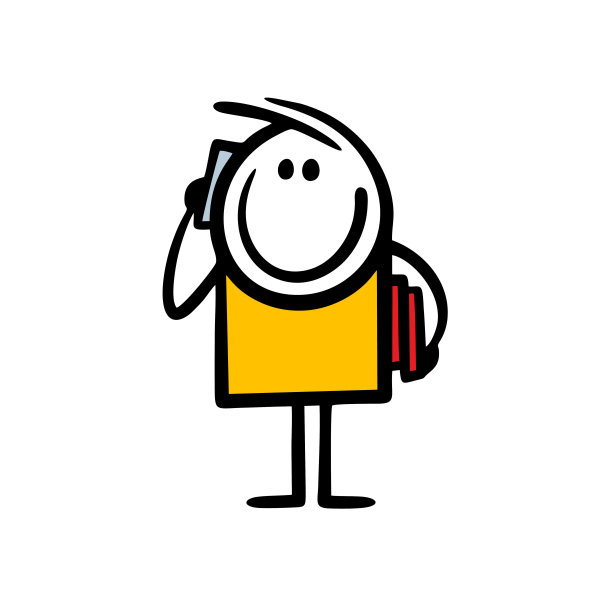 年轻的棍子学生拿着图书馆的书用智能手机说话。图片下载