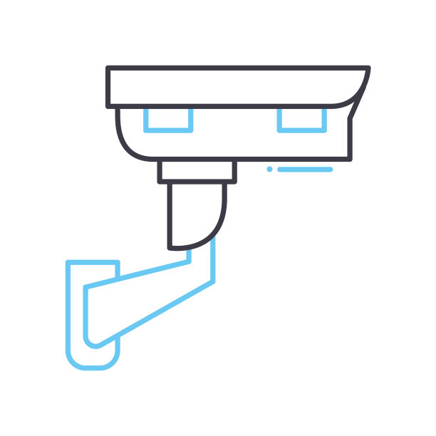 相机线图标，轮廓符号，矢量插图，概念符号图片下载