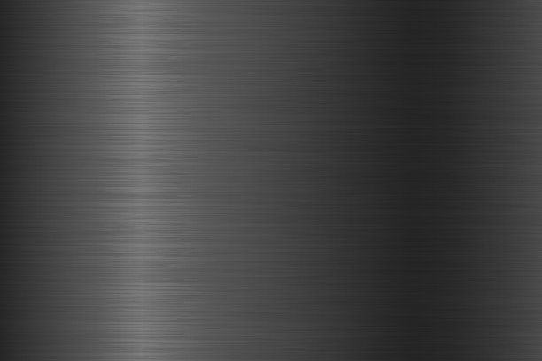 现实的黑色金属纹理划痕。拉丝钢板或铝板。旧垃圾抛光金属表面。矢量图图片下载