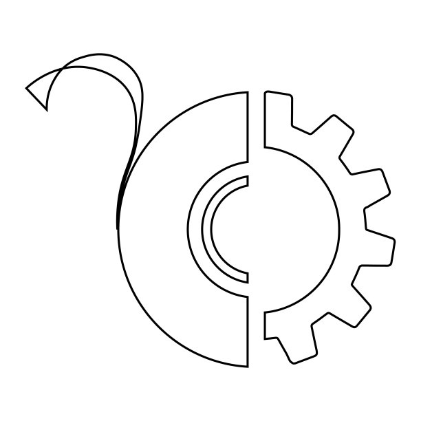 齿轮插图中的黑色绝缘胶带图片下载