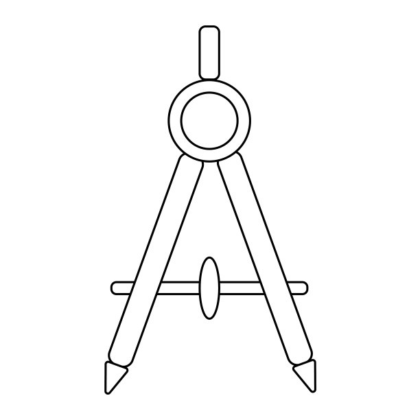 指南针图标在时尚的平面风格孤立的灰色背景图片下载