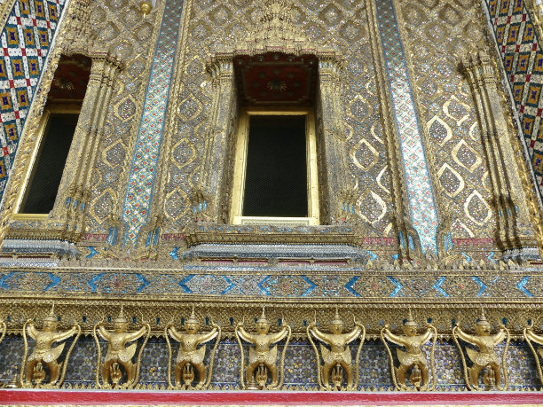 曼谷大皇宫建筑细节2图片下载
