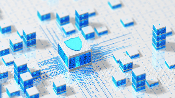 盾牌-方块概念-白色图片下载