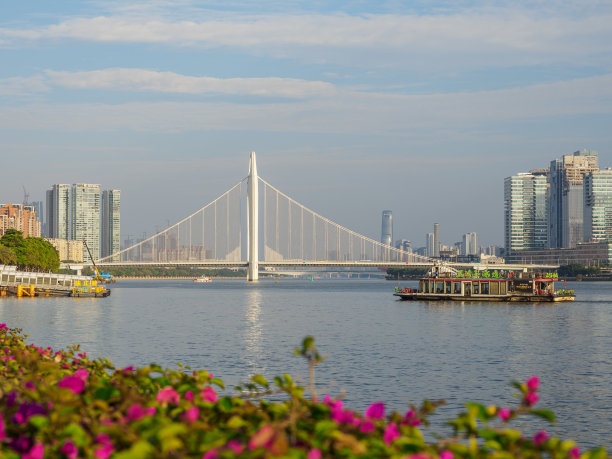 广州珠江与烈德桥景观图片下载