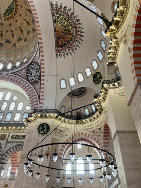 土耳其-伊斯坦布尔-苏莱曼耶卡米清真寺图片下载