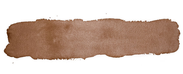 粉色水彩笔触单线设计元素手绘在水彩纸上图片下载