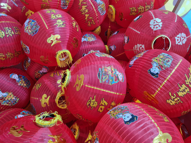 中国灯笼，中国新年图片下载