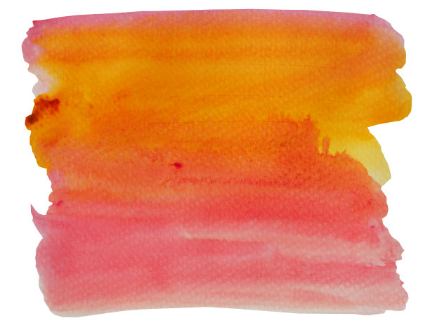 水彩画笔画在白纸上图片下载