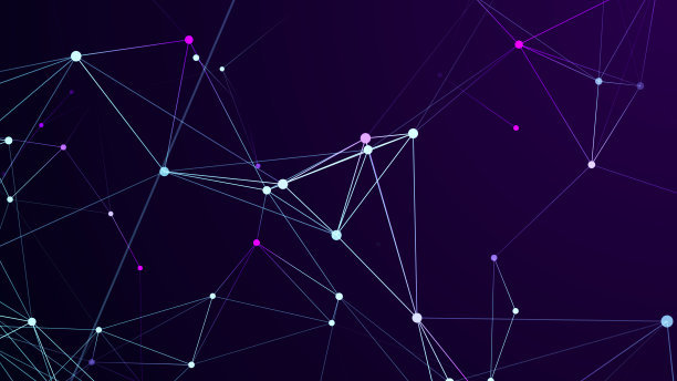 彩色线条和形状在空间中的连接。大数据可视化。数字的背景。3 d渲染。图片下载