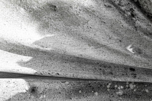 肮脏的黑白帆布织物垃圾背景纹理图片下载