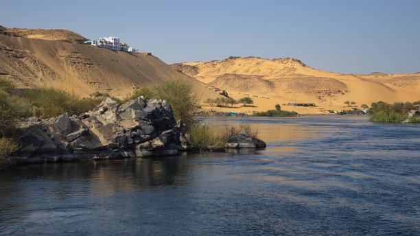 埃及阿斯旺尼罗河的风景图片下载