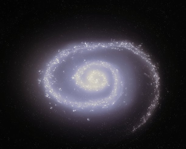 有许多恒星的螺旋星系。宇宙之美。图片下载