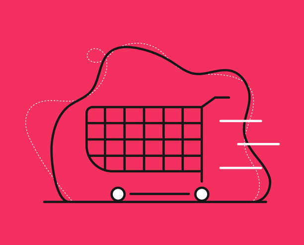 购物车插图。送货服务概念图片下载