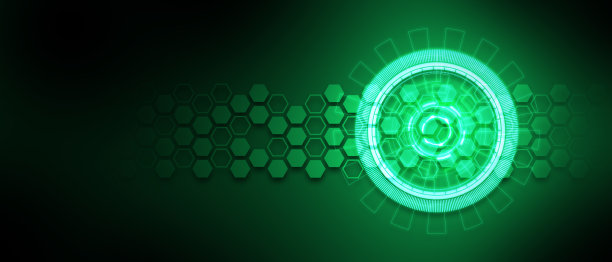 绿色抽象背景科技科幻创新模式设计图片下载