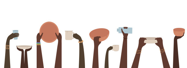 饥饿的人插图图片下载