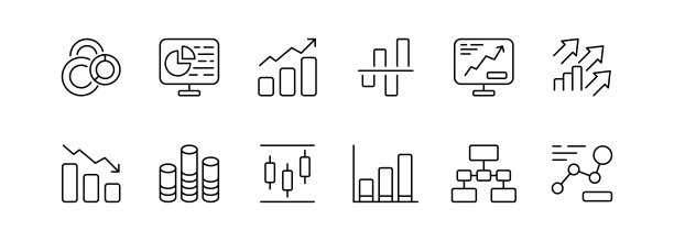 星星设置图标。评论，反馈，评级，闪烁的星星，闪烁，闪耀，彗星，有尾巴的流星，伯利恒之星，太空。梦想的概念。矢量黑线图标在白色背景图片下载