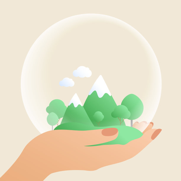 山川山水在女人手中图片下载