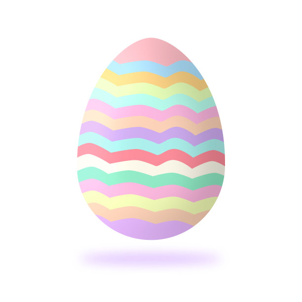 白色背景的复活节彩蛋。图片下载