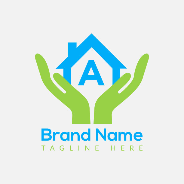 房屋贷款标志在字母A模板。房屋贷款信，初始房屋贷款签署概念模板图片下载