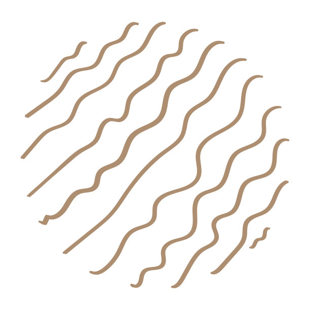 手绘圆形线条装饰元素图片下载