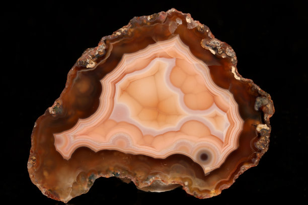 美丽的抛光玛瑙片图片下载