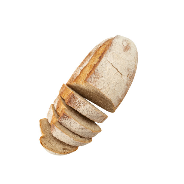 酸面团面包孤立在白色背景与剪辑路径图片下载