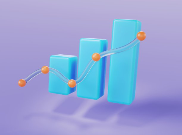 蓝色图形在孤立的背景上以玻璃元素的形式进行3d渲染图片下载