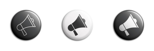 扩音器图标集：喇叭扬声器扁平矢量插图图片下载
