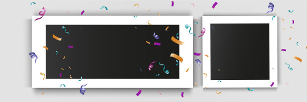 用于插图或设计的相框模板。回忆的照片。图片下载