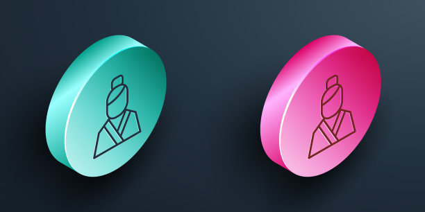 传统的等长线条中国女性图片下载