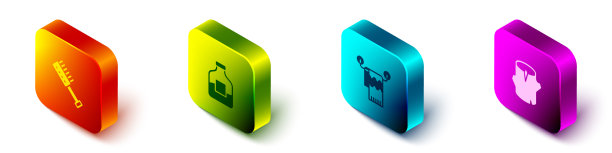 设置等距桑拿刷瓶伏特加毛巾图片下载