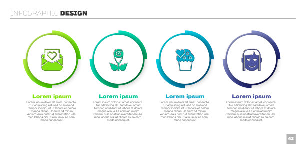 信封上镶有情人节心花玫瑰图片下载