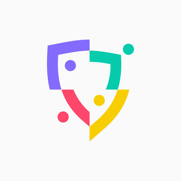 团队合作安全保障彩色矢量图标图片下载