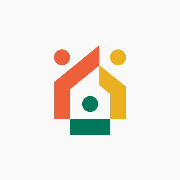 房屋家庭团队合作矢量图标图片下载