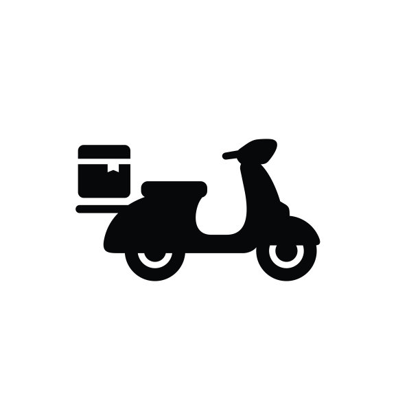 交付图标隔离在白色背景上图片下载