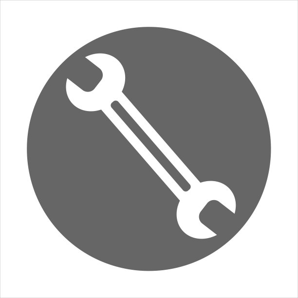 简单的说明扳手图标的应用程序和网站的概念工作工具图片下载